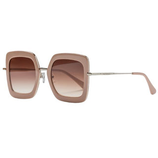 pink and silver oversized sunglasses