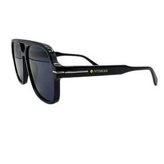 Black sunglasses with Arte Moda brand logo
