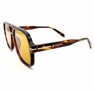 tortoiseshell aviator with gold lenses