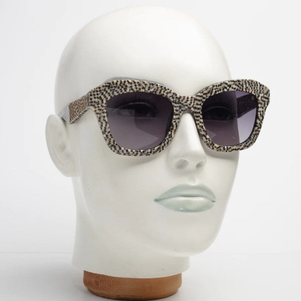 DISTAIN Mosaic UV400 Acetate Frame Sunglasses