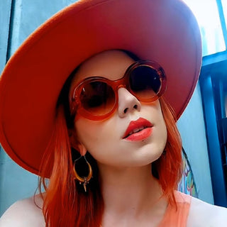 LILA Orange Acetate Sunglasses