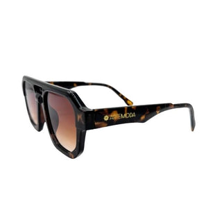 MCAINE Tortoiseshell Double Bridge Sunglasses