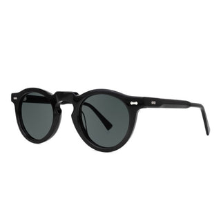 RICCI Black Polaroid Acetate Sunglasses