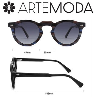 RICCI Blue Polaroid Acetate Sunglasses
