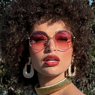 Angelina Round metal Sunglasses