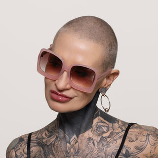 pink oversized sunglasses