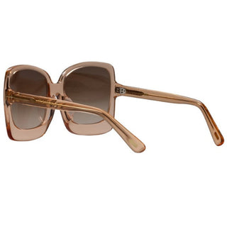 Sunglasses with brown frame and lenses on a white background