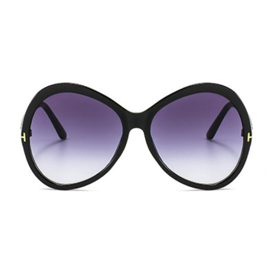 ADELE Black UV400 Oversized Sunglasses