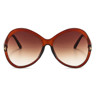 ADELE Brown UV400 Oversized Sunglasses