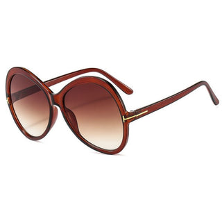 ADELE Brown UV400 Oversized Sunglasses