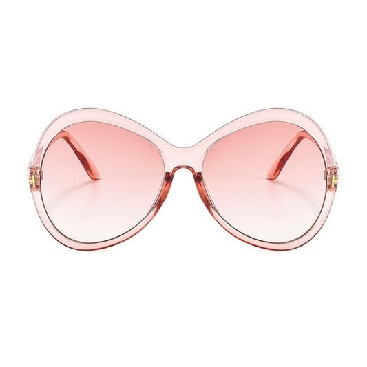 ADELE Gafas de sol de gran tamaño rosa UV400