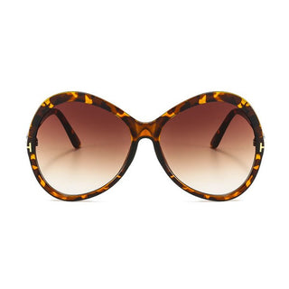 ADELE Tortoiseshell UV400 Oversized Sunglasses