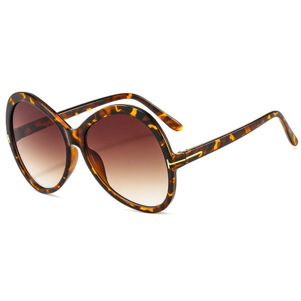 ADELE Tortoiseshell UV400 Oversized Sunglasses