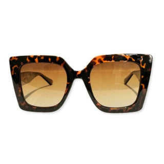 Lunettes de soleil UV400 surdimensionnées LUNA Sunset orange