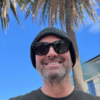 man wearing black sunglasses