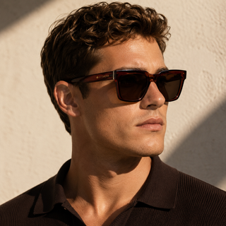 AMBROSI Brown Polarised Sunglasses