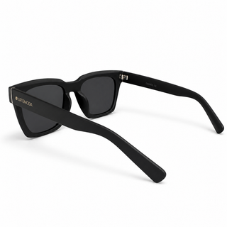 AMBROSI Black Matt Polarised Sunglasses