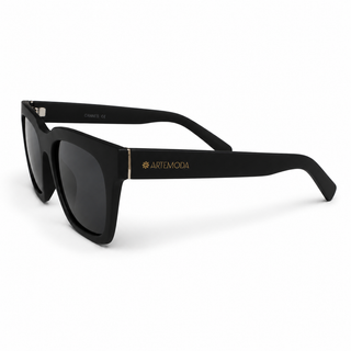AMBROSI Black Matt Polarised Sunglasses