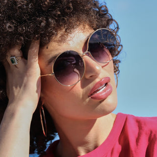 large round sunglasses