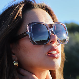 BARDOT Grey Polaroid Oversized Sunglasses