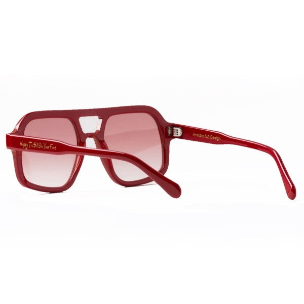 CANDY DUST Red Aviator Sunglasses