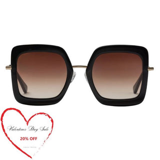 CHLOE Black Acetate Oversized Sunglasses