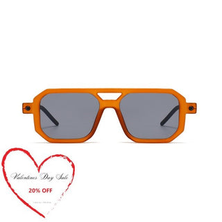 Lunettes de soleil DANTE orange à double pont UV400