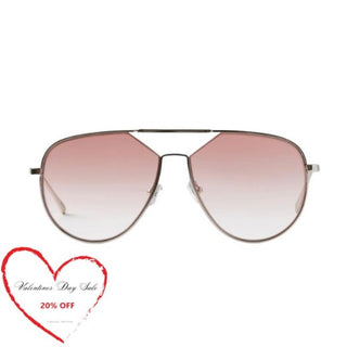 DI LUSSO Silver Aviator Sunglasses