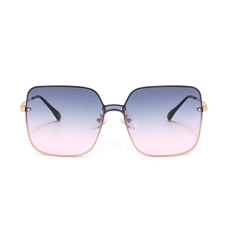 Sunglasses with gradient lenses on a white background