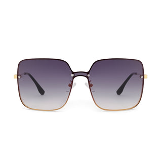 Sunglasses with a gradient lens on a white background