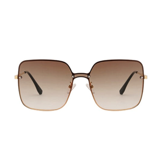 ELIO Amber Square Metal Frame Sunglasses