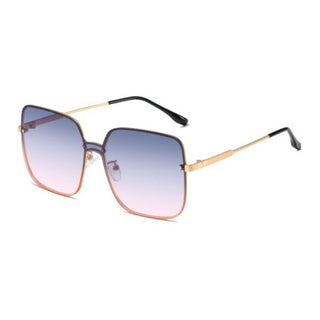 ELIO Pink Square Metal Frame Sunglasses