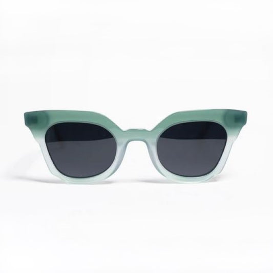 FLYING HIGH Montura de acetato verde + Gafas de sol Polaroid UV400