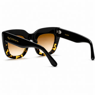 HARLOT Ebony Leopard Acetate Sunglasses