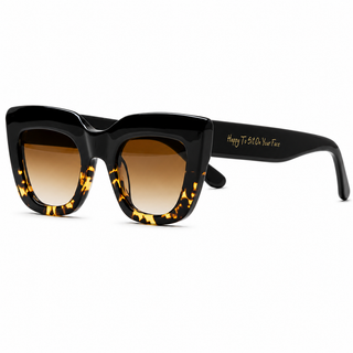HARLOT Ebony Leopard Acetate Sunglasses