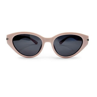 girls cat-eye sunglasses with dark lenses on a white background