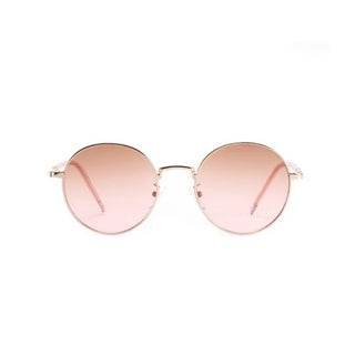 LENNON Lunettes de soleil rondes en métal rose UV400 Rose