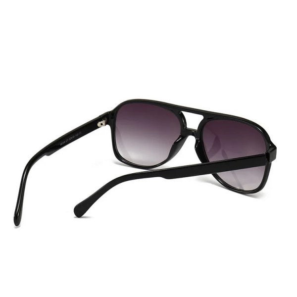 LEON Black Polaroid Aviator Sunglasses