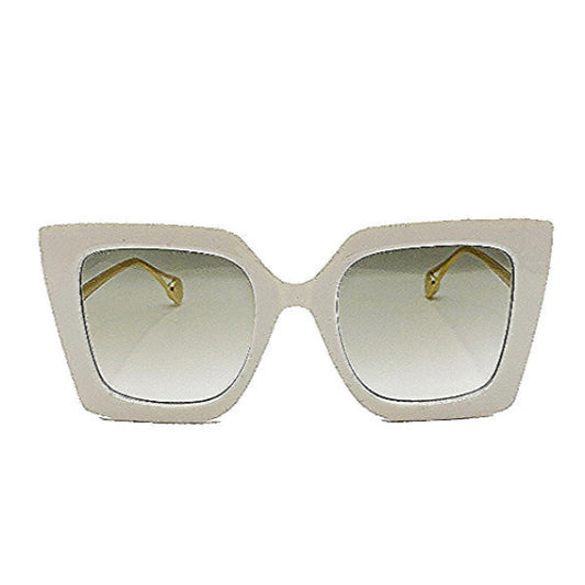 LUNA Bianco White Oversized UV400 Sunglasses