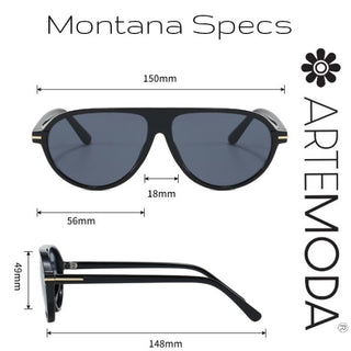 MONTANA Tortoise Aviator Sunglasses