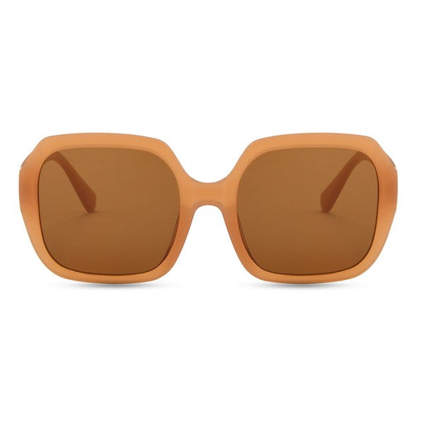 NARDINE Caramel UV400 Oversized Sunglasses