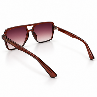 NICO Plum Double Bridge Sunglasses