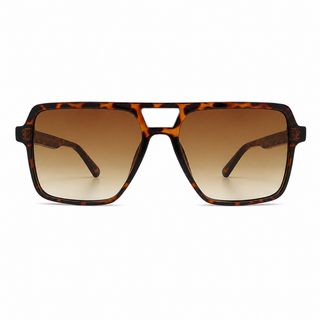 Tortoiseshell  double bridge sunglasses