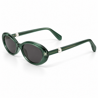 PERLINA Emerald Oval Sunglasses