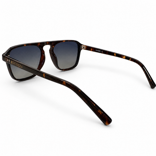 TONI Blue Polarised Single Bridge Aviator Sunglasses