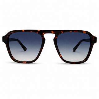 TONI Blue Polarised Single Bridge Aviator Sunglasses