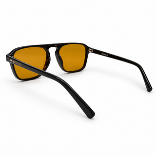 TONI Mustard Polarised Single Bridge Aviator Sunglasses