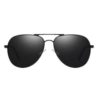 REYMOND Black Metal Frame Aviator Polaroid UV400 Sunglasses