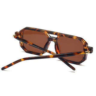 DANTE Leopard Double Bridge UV400 Sunglasses