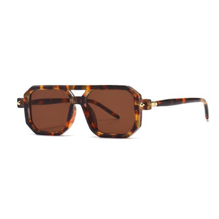 DANTE Leopard Double Bridge UV400 Sunglasses